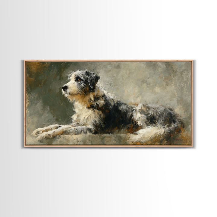Elegant Animal Portrait Canvas Print, Art, Fine Art Print, Living Room Decor, Oil Painting, Digital Art, Printable Wall Art, ART-2x1-62