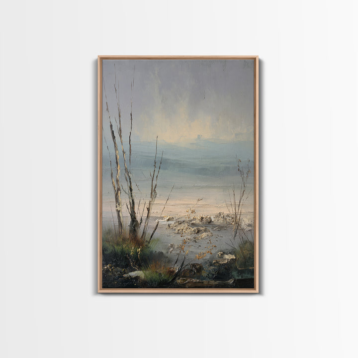 Surreal Dream Landscape Framed Canvas Print, Art, Framed Art, Living Room Decor, Fine Art, Neutral Decor, Modern Decor, ART-2x3-19