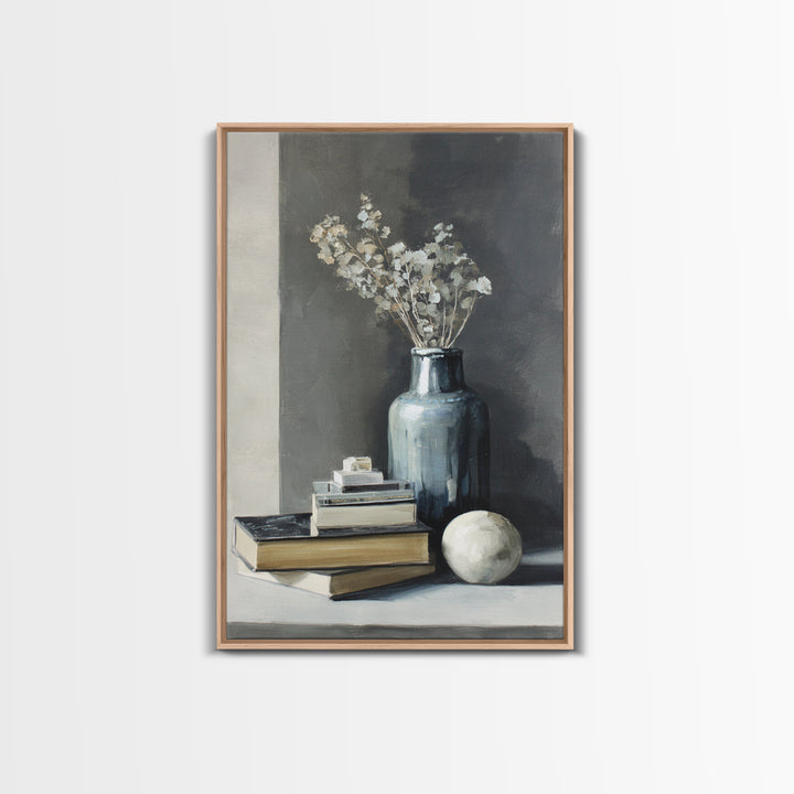 Sunlit Interior Still Life Framed Canvas Print, Art, Fine Art Print, Living Room Decor, Fine Art, Digital Art, ART-2x3-46