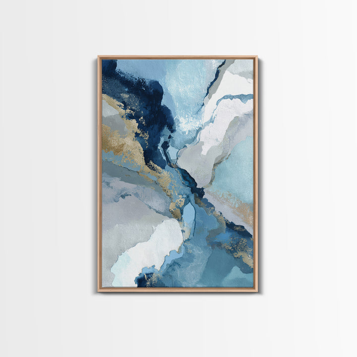Abstract Water Forms Framed Canvas Print, Art, Pink Wall Art, Living Room Decor, Fine Art, Textured Painting, ART-2x3-51