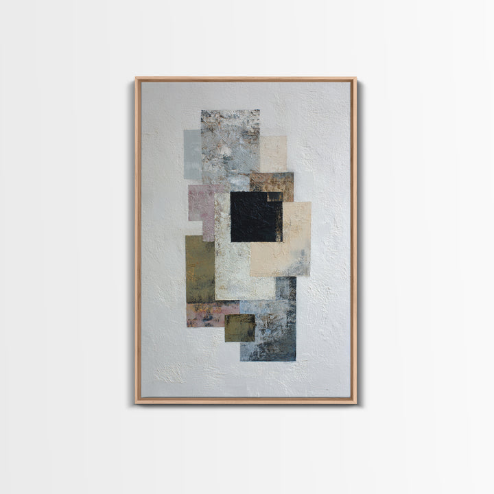Geometric Color Study Canvas Print, Art, Art Prints, Living Room Decor, Fine Art, Framed Wall Art, Canvas Wall Art, ART-2x3-65