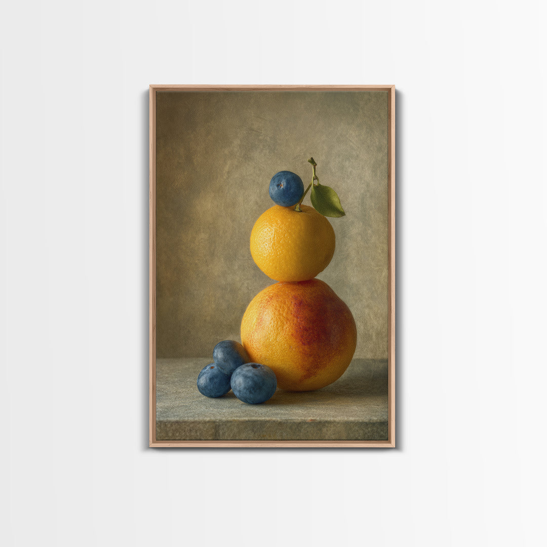 Bold Pop Fruit Composition Canvas Print, Art, Wall Decor, Living Room Decor, Oil Painting, Wall Art, Art Prints, ART-2x3-72