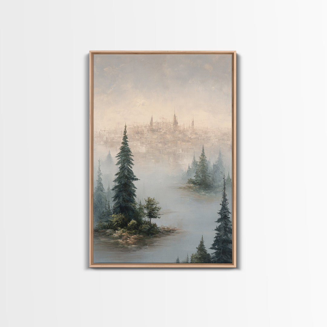 Surreal Dream Landscape Canvas Print, Art, Printable Wall Art, Living Room Decor, Fine Art, Canvas Art, Ai Art, ART-2x3-91