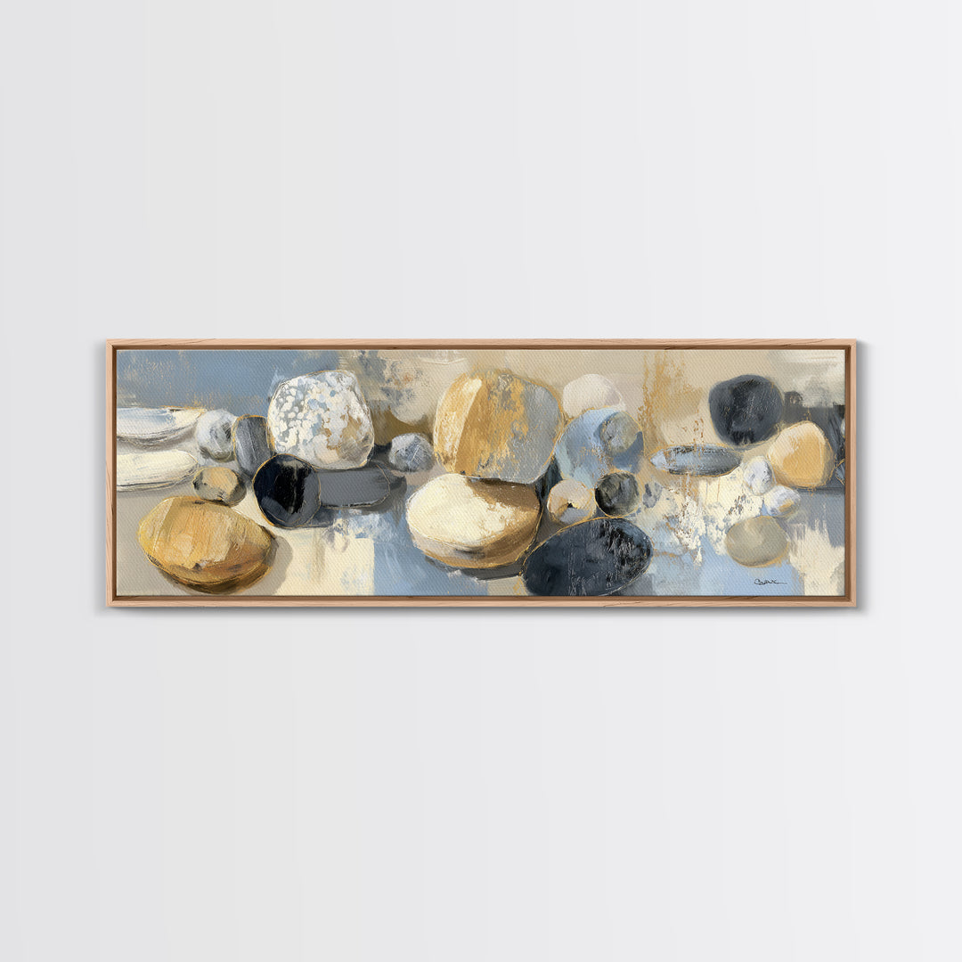Modern Sculptural Shapes Rendered as Painted Forms Canvas Print, Art, Wall Decor, Living Room Decor, Fine Art, ART-3x1-22