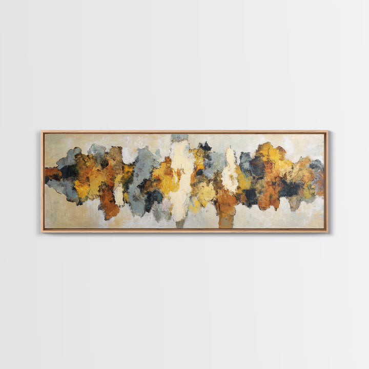 Contemporary Abstract with Layered Pigments and Energetic Canvas Print, Art, Wall Art for Mom, Living Room Decor, Abstract Art, ART-3x1-66