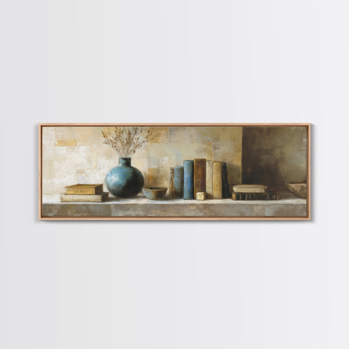Sunlit Interior Still Life Canvas Print, Art, Textured Painting, Living Room Decor, Fine Art, Digital Wall Art, ART-3x1-78