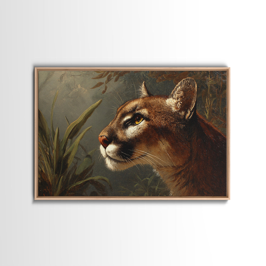 Elegant Animal Portrait Canvas Print, Art, Art Print, Living Room Decor, Oil Painting, Canvas Wall Art, Abstract Art, ART-3x2-22