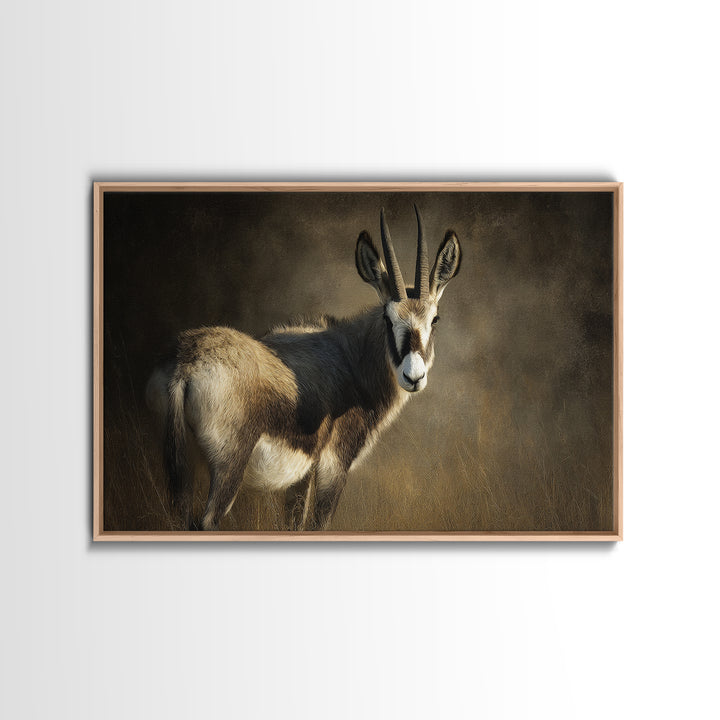 Elegant Animal Portrait Framed Canvas Print, Art, Digital Wall Art, Living Room Decor, Fine Art, Framed Art, ART-3x2-46