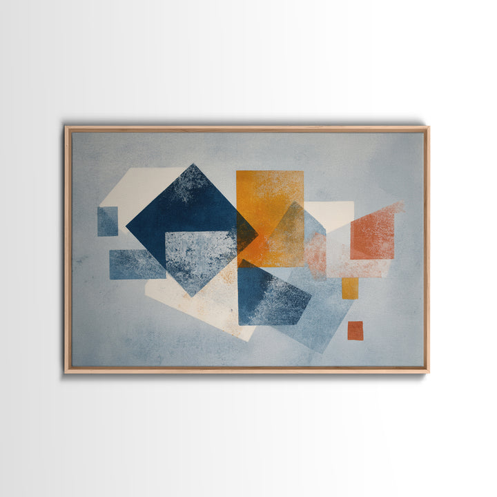 Geometric Color Study Canvas Print, Art, Art Nouveau, Living Room Decor, Abstract Art, Abstract Wall Art, Resin Art, ART-3x2-61