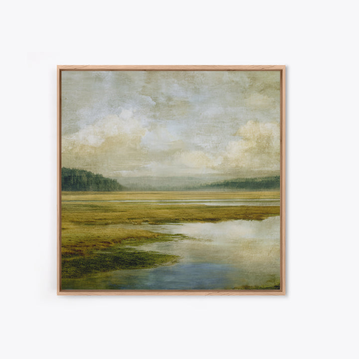 Wide Olive and Beige Meadow Panorama Canvas Print, Above Sofa Art, Set of 3 Wall Art, Living Room Decor, Fine Art, Statement, ASA-1x1-10