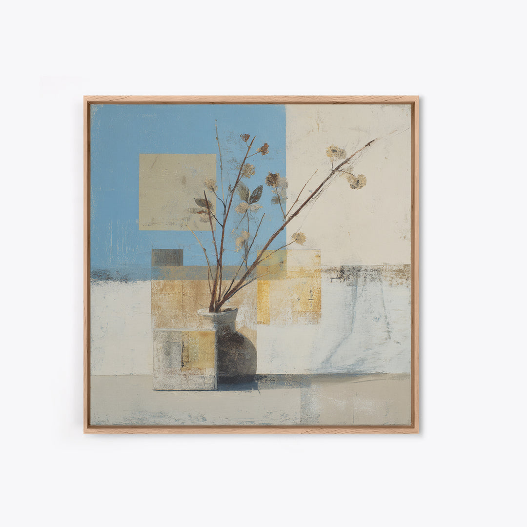 Large Neutral Still Life Canvas Print, Above Sofa Art, Canvas Print, Living Room Decor, Fine Art, Statement, Botanical Wall Art, ASA-1x1-14