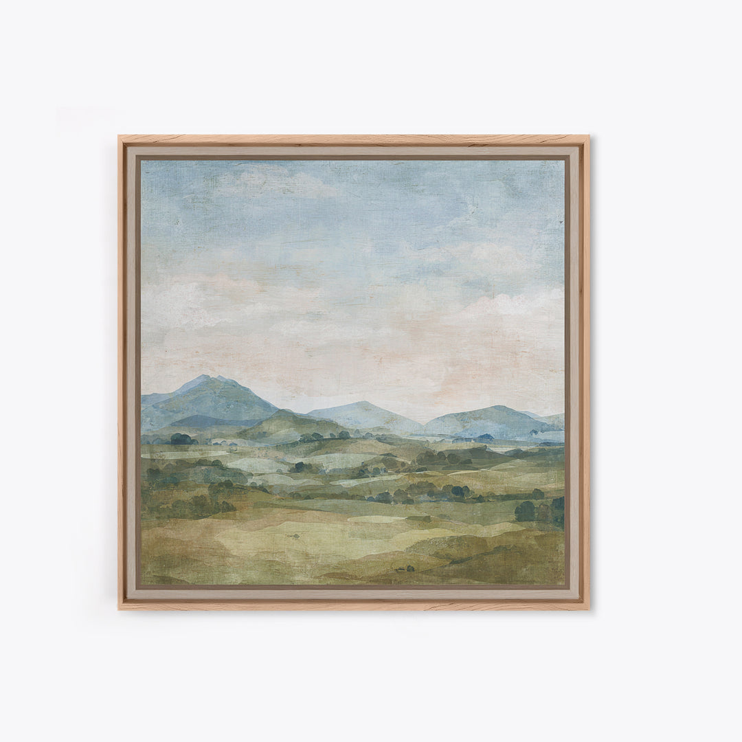 Sunlit Rolling Hills Canvas Print, Above Sofa Art, Bedroom Wall Art, Living Room Decor, Fine Art, Statement, Wall Decor, ASA-1x1-17