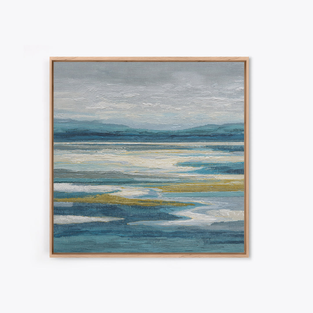 Abstract River Bends Canvas Print, Above Sofa Art, Textured Wall Art, Living Room Decor, Abstract Art, Statement, ASA-1x1-23