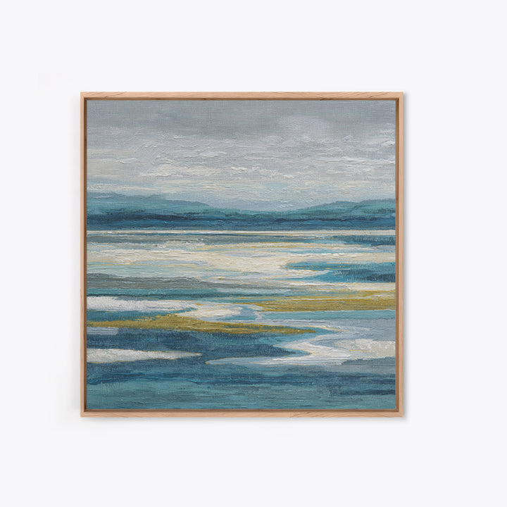 Abstract River Bends Canvas Print, Above Sofa Art, Textured Wall Art, Living Room Decor, Abstract Art, Statement, ASA-1x1-23
