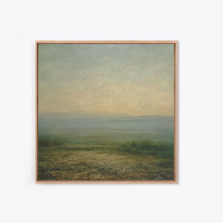 Gallery Style Landscape with Expansive Negative Space Canvas Print, Above Sofa Art, Coastal Wall Art, Living Room Decor, ASA-1x1-24