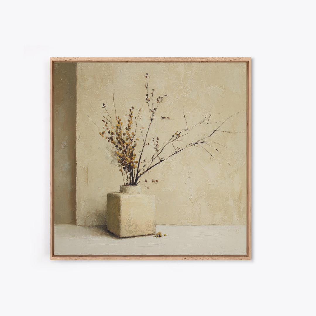 Large Neutral Still Life Framed Canvas Print, Above Sofa Art, Coastal Wall Art, Living Room Decor, Fine Art, Statement, ASA-1x1-38