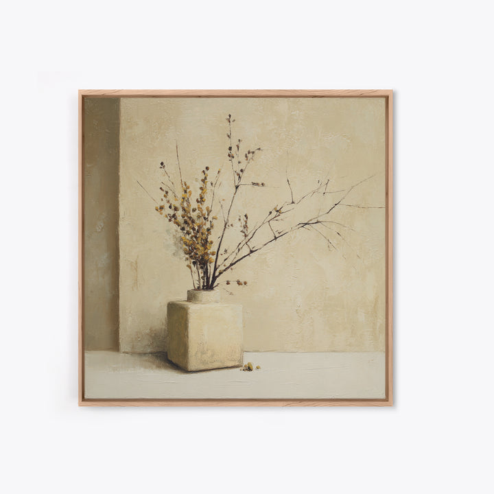 Large Neutral Still Life Framed Canvas Print, Above Sofa Art, Coastal Wall Art, Living Room Decor, Fine Art, Statement, ASA-1x1-38
