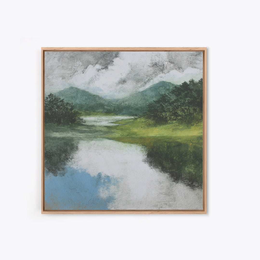 Gallery Style Landscape with Expansive Negative Space Canvas Print, Above Sofa Art, Home Decor, Living Room Decor, Statement, ASA-1x1-48