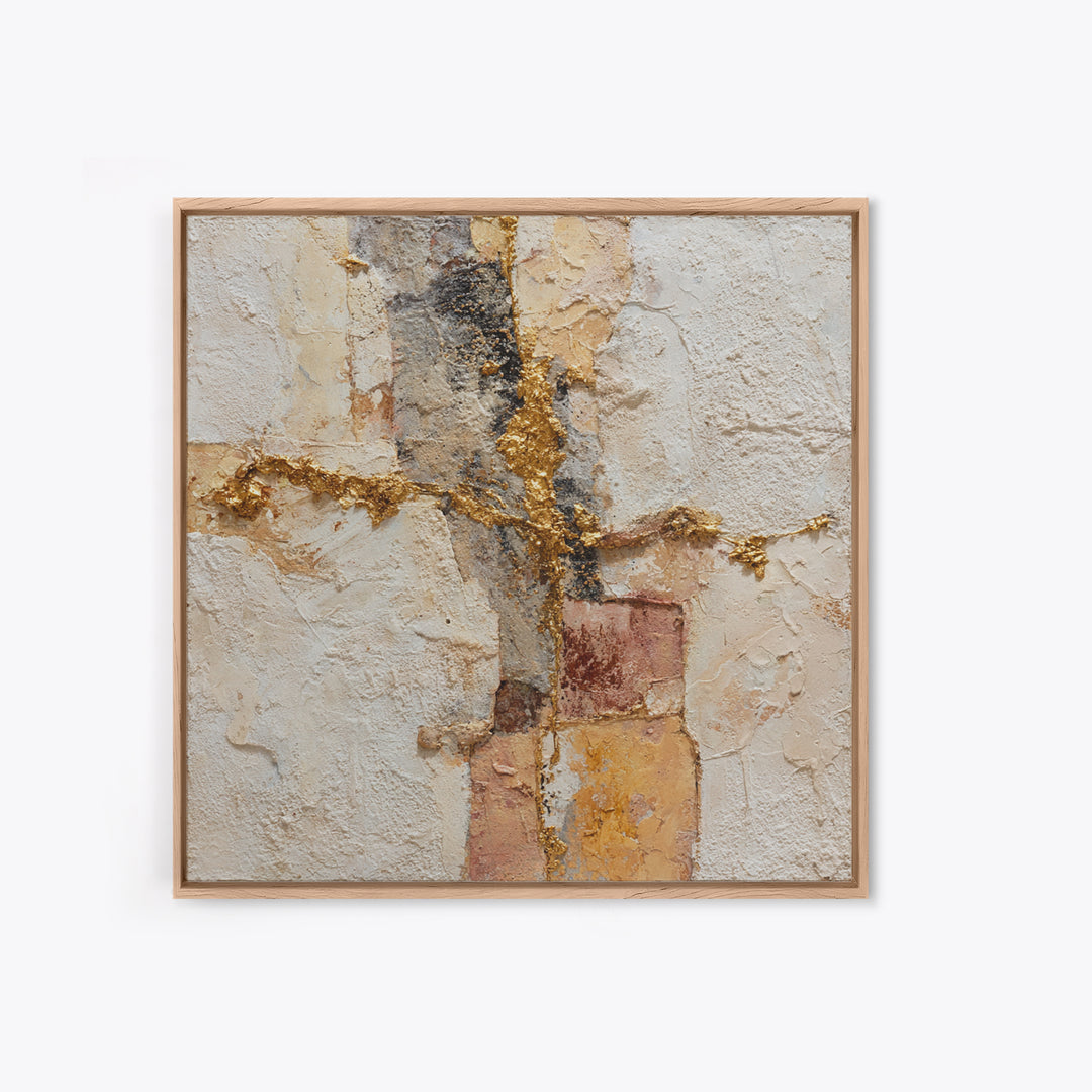 Textured Plaster Abstract Canvas Print, Above Sofa Art, Modern Art, Living Room Decor, Fine Art, Statement, Art Print, ASA-1x1-59