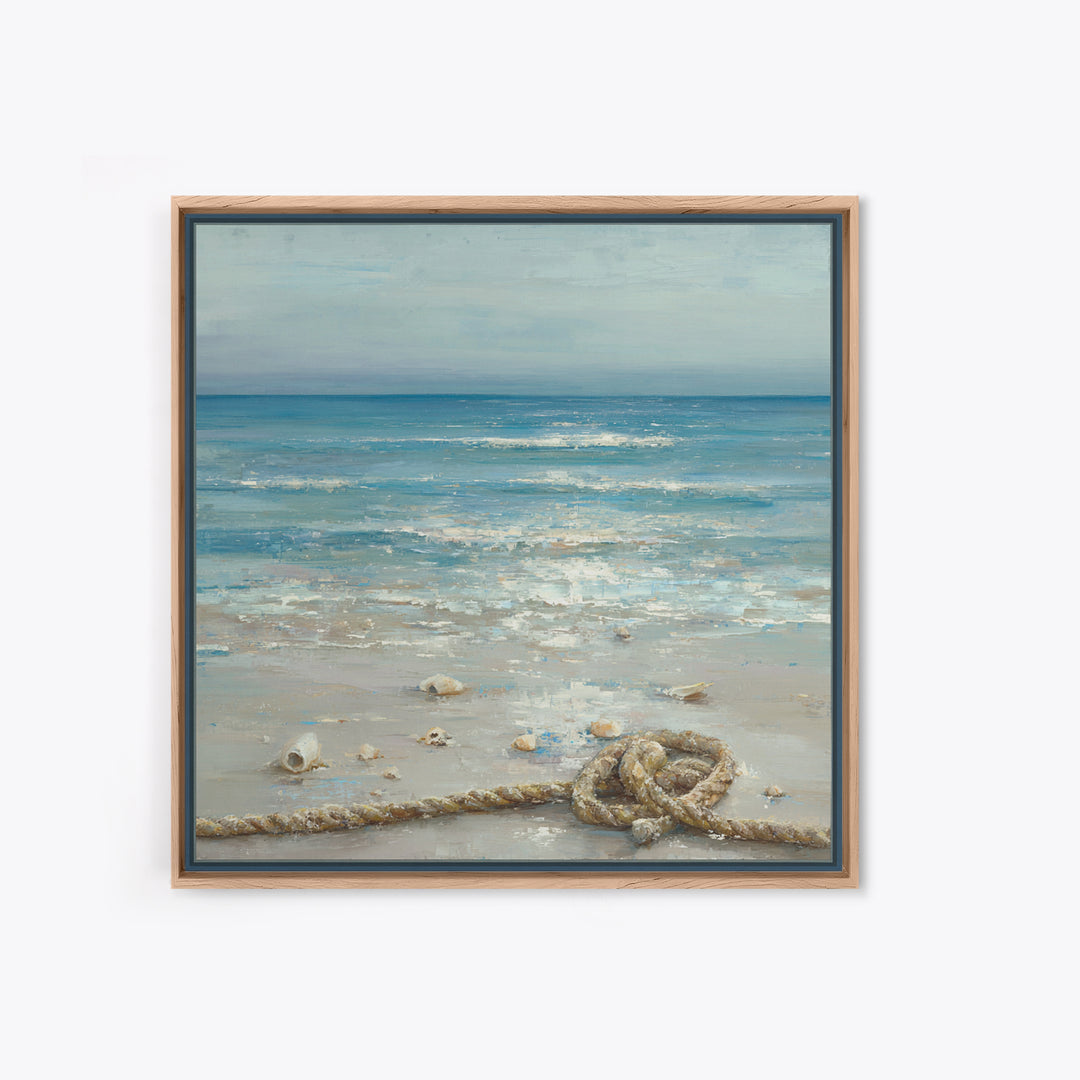 Moody Seascape at Twilight Canvas Print, Above Sofa Art, 3 Piece Wall Art, Living Room Decor, Statement, Neutral Decor, ASA-1x1-60