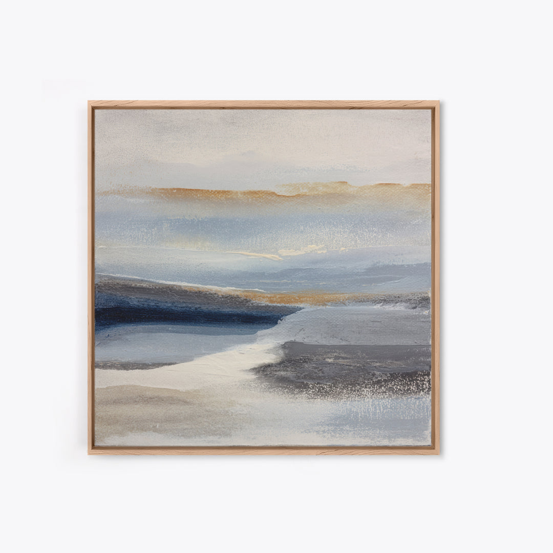 Minimal Black Ink Composition Framed Canvas Print, Above Sofa Art, Wall Decor, Living Room Decor, Fine Art, Statement, ASA-1x1-80
