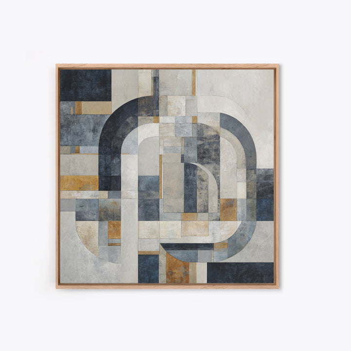 Luxury Monochrome Stone Composition Canvas Print, Above Sofa Art, Fine Art Print, Living Room Decor, Fine Art, Statement, ASA-1x1-91