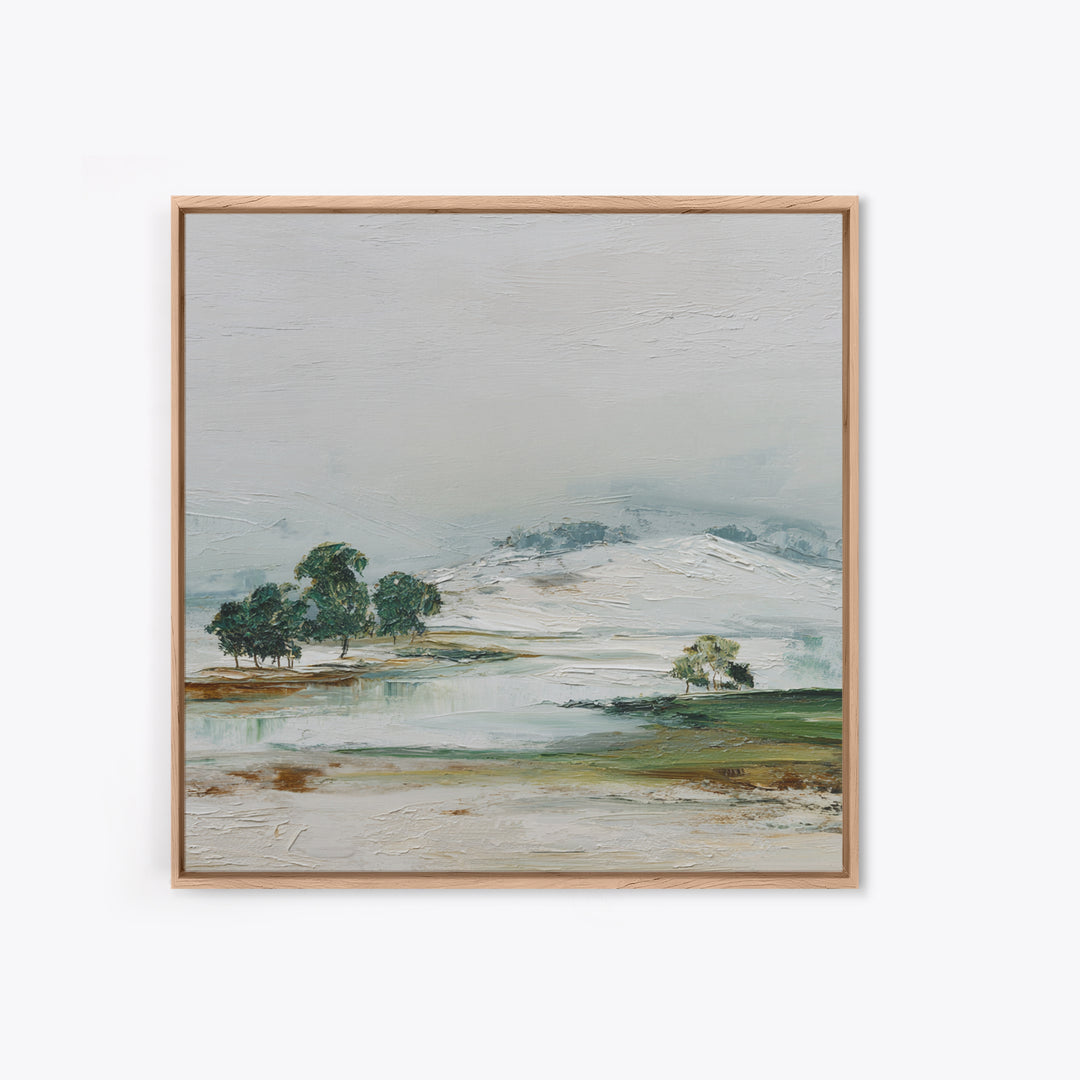 Gallery Style Landscape with Expansive Negative Space Canvas Print, Above Sofa Art, Living Room Decor, Statement, ASA-1x1-96