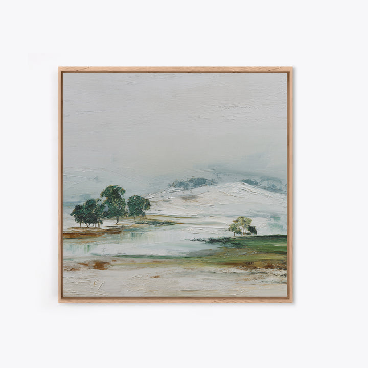 Gallery Style Landscape with Expansive Negative Space Canvas Print, Above Sofa Art, Living Room Decor, Statement, ASA-1x1-96