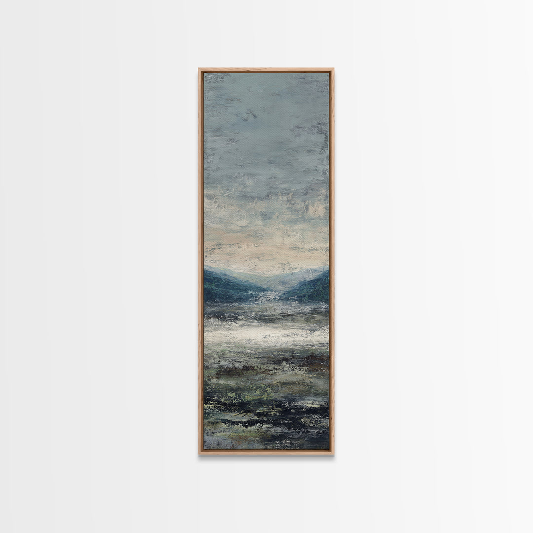 Gallery Style Landscape with Expansive Negative Space Canvas Print, Above Sofa Art, Bauhaus Print, Living Room Decor, Statement, ASA-1x3-12