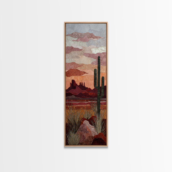 Desert Mesa Panorama Canvas Print, Above Sofa Art, Neutral Decor, Living Room Decor, Fine Art, Statement, Wall Art, Home Decor, ASA-1x3-32