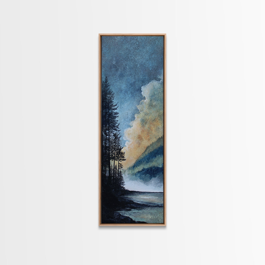 Gallery Style Landscape with Expansive Negative Space Canvas Print, Above Sofa Art, Modern Decor, Living Room Decor, Statement, ASA-1x3-36