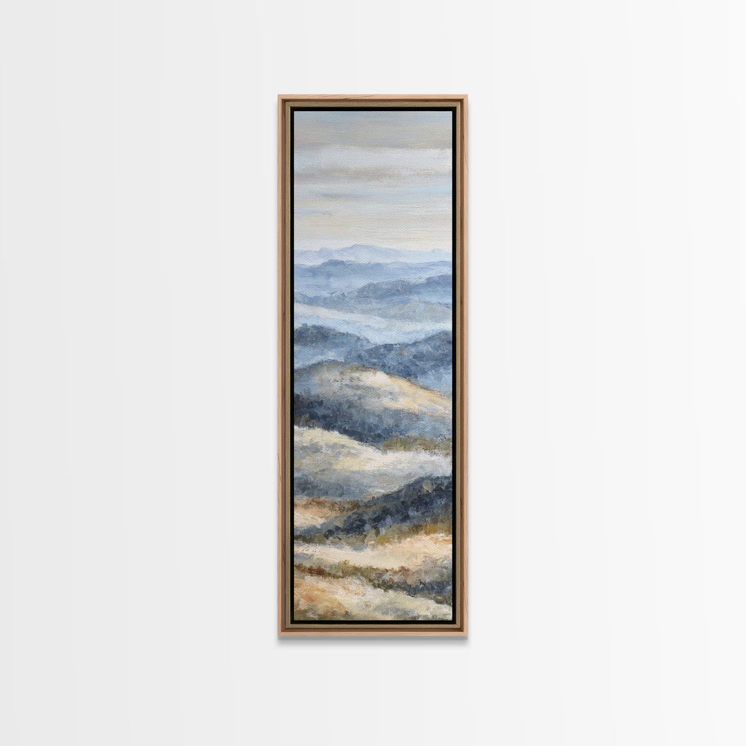 Sunlit Rolling Hills Canvas Print, Above Sofa Art, 3 Piece Wall Art, Living Room Decor, Fine Art, Statement, Neutral Decor, ASA-1x3-5