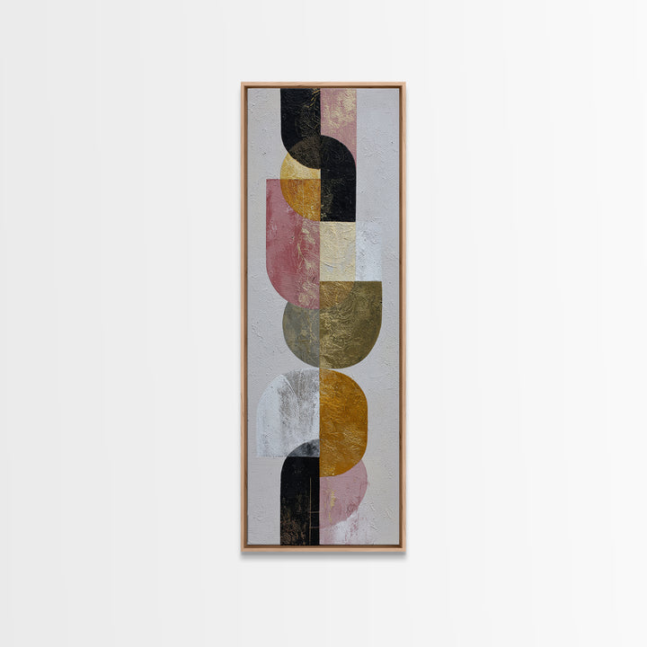 Textured Plaster Abstract Framed Canvas Print, Above Sofa Art, Abstract Wall Art, Living Room Decor, Fine Art, Statement, ASA-1x3-71