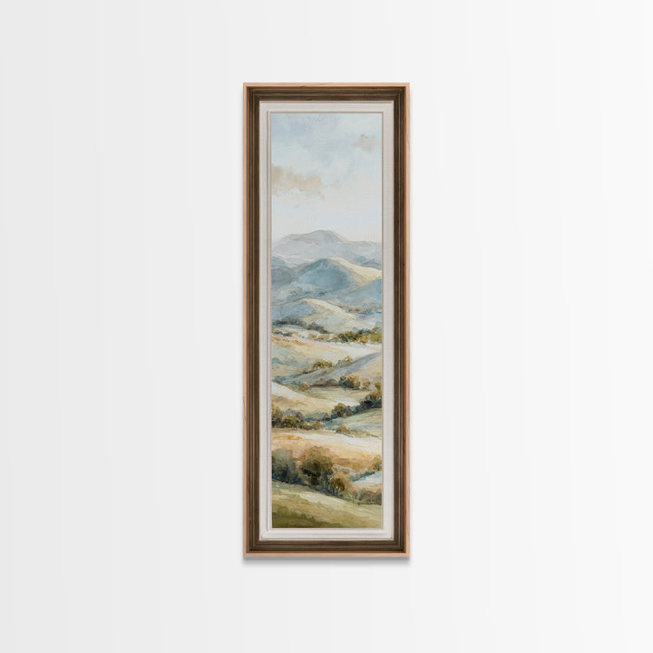 Sunlit Rolling Hills Canvas Print, Above Sofa Art, Wall Decor, Living Room Decor, Fine Art, Statement, Contemporary Art, ASA-1x3-77