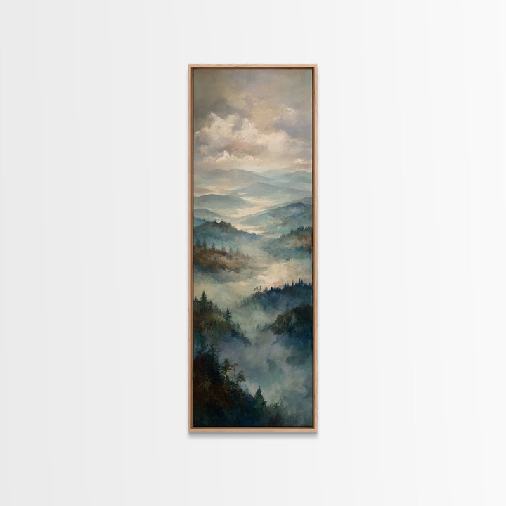 Gallery Style Landscape with Expansive Negative Space Canvas Print, Above Sofa Art, Wall Art, Living Room Decor, Statement, ASA-1x3-84