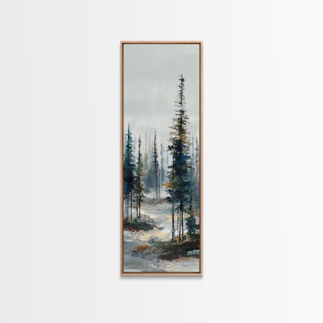 Modern Scandinavian Forest Canvas Print, Above Sofa Art, Set of 3 Wall Art, Living Room Decor, Statement, Minimalist Wall Art, ASA-1x3-99