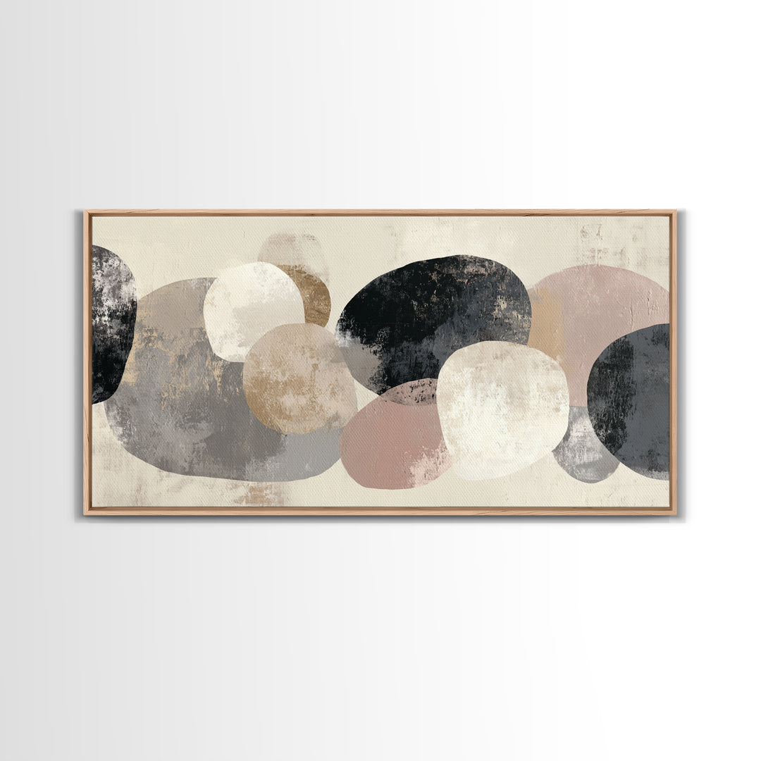 Large Modern Organic Shapes Canvas Print, Above Sofa Art, Wall Decor, Living Room Decor, Abstract Art, Statement, ASA-2x1-22