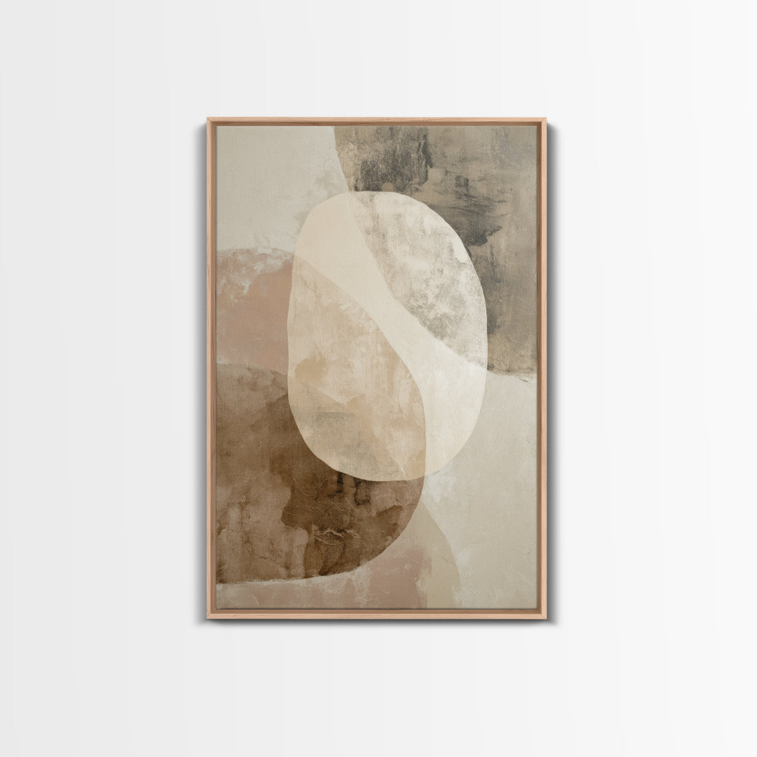 Large Modern Organic Shapes Canvas Print, Above Sofa Art, Neutral Decor, Living Room Decor, Abstract Art, Statement, Wall Art, ASA-2x3-10