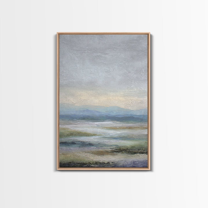 Abstract River Bends Canvas Print, Above Sofa Art, Japandi Wall Art, Living Room Decor, Fine Art, Statement, Boho Decor, ASA-2x3-31