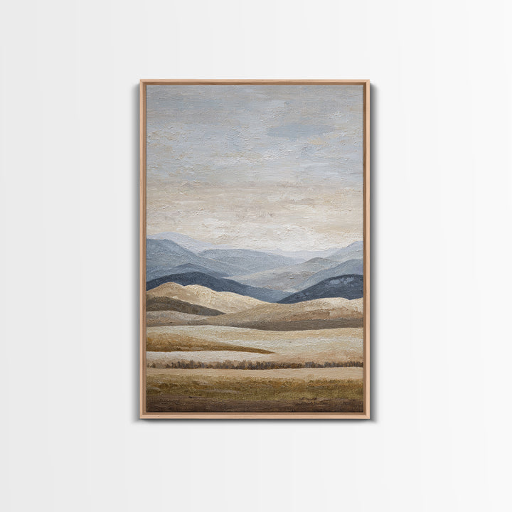 Sunlit Rolling Hills Canvas Print, Above Sofa Art, Minimalist Decor, Living Room Decor, Fine Art, Statement, Frame Tv Art, ASA-2x3-49