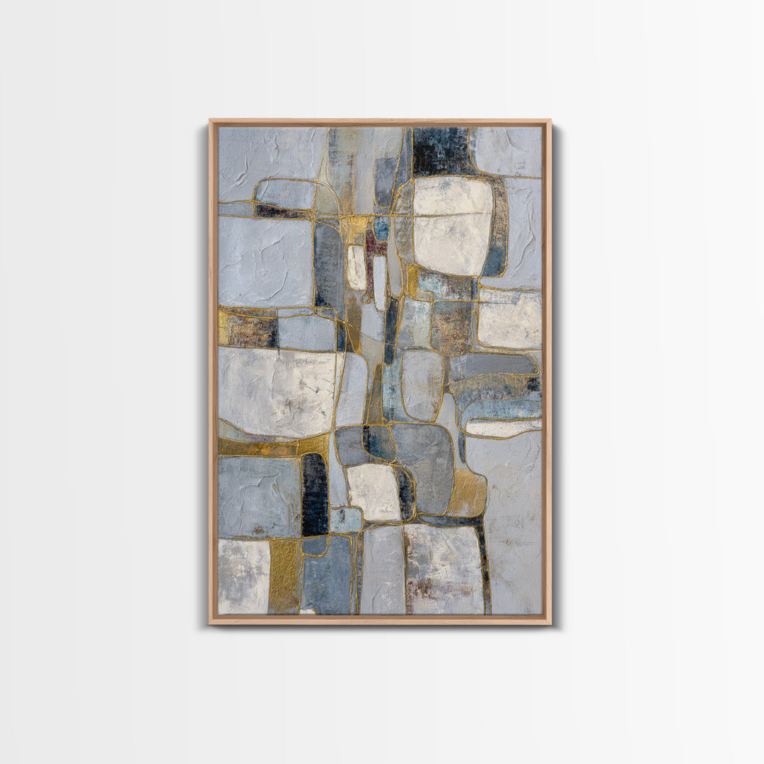 Textured Plaster Abstract Canvas Print, Above Sofa Art, Luxury Decor, Living Room Decor, Fine Art, Statement, Canvas Wall Art, ASA-2x3-67