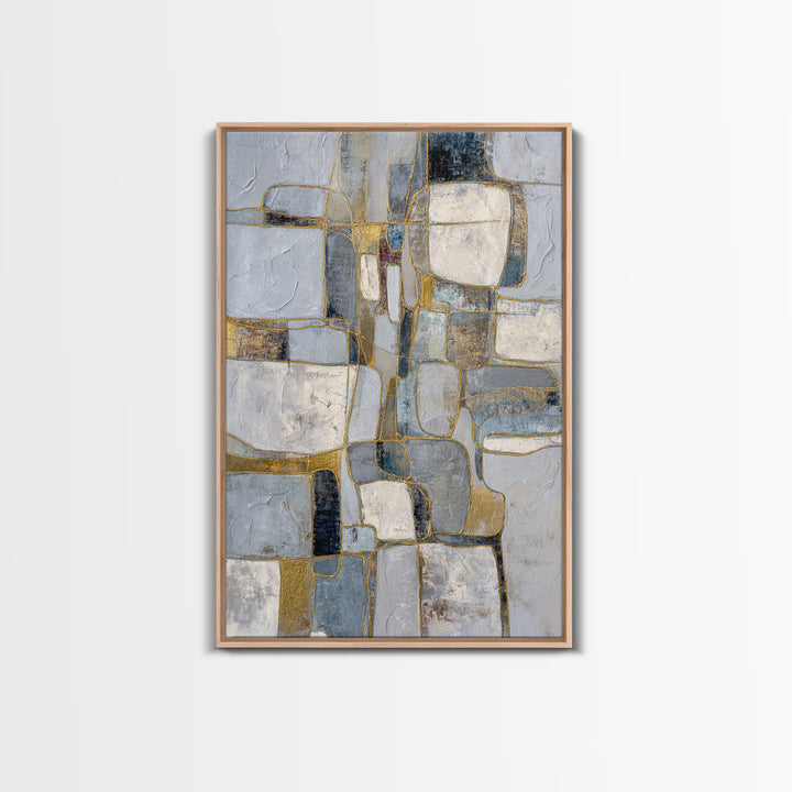 Textured Plaster Abstract Canvas Print, Above Sofa Art, Luxury Decor, Living Room Decor, Fine Art, Statement, Canvas Wall Art, ASA-2x3-67