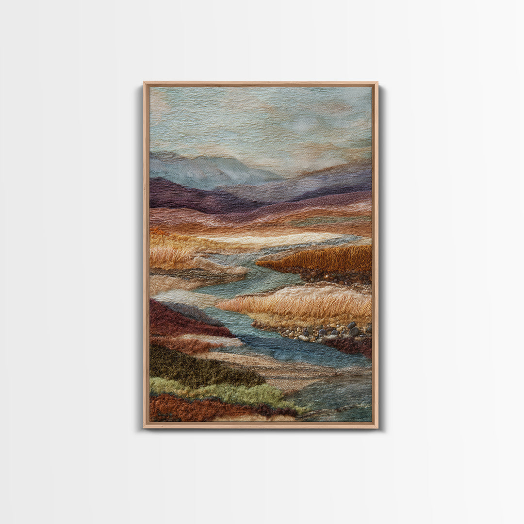 Abstract River Bends Canvas Print, Above Sofa Art, Statement Artwork, Living Room Decor, Abstract Art, Statement, ASA-2x3-79