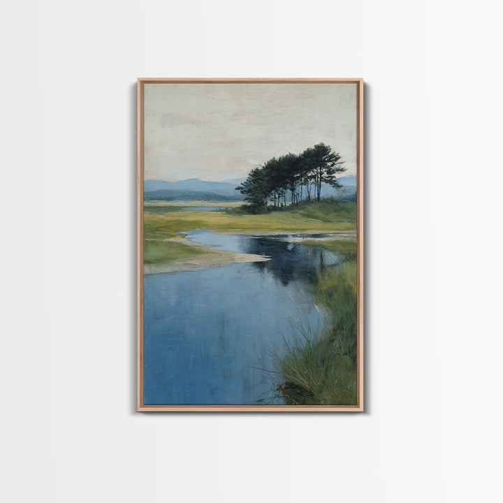 Gallery Style Landscape with Expansive Negative Space Canvas Print, Above Sofa Art, Fine Art Print, Living Room Decor, ASA-2x3-80