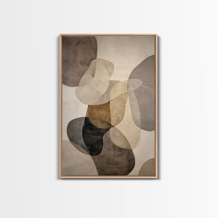 Large Modern Organic Shapes Canvas Print, Above Sofa Art, Contemporary Art, Living Room Decor, Abstract Art, Statement, ASA-2x3-82