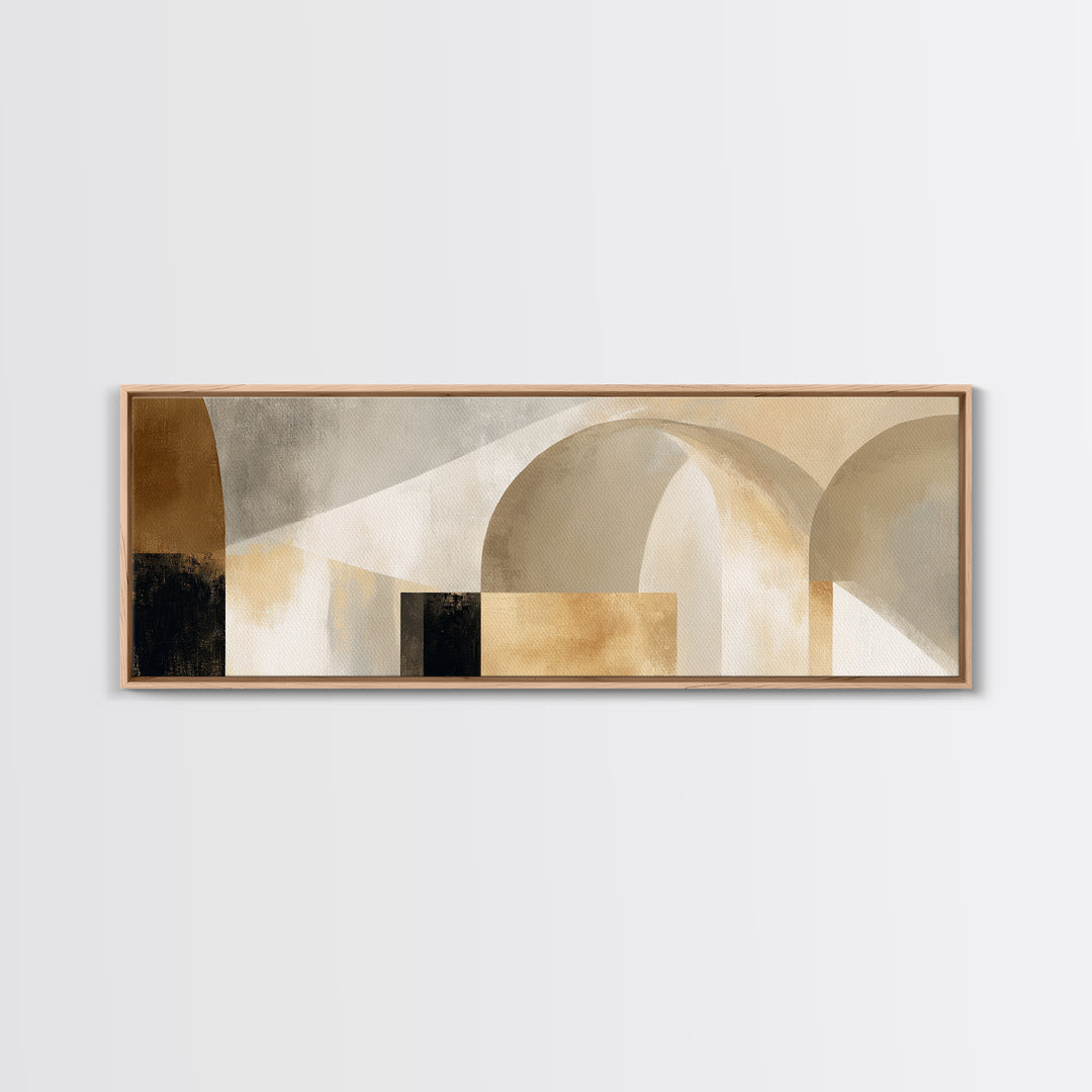 Architectural Arch Study Framed Canvas Print, Above Sofa Art, Textured Wall Art, Living Room Decor, Fine Art, Statement, ASA-3x1-1