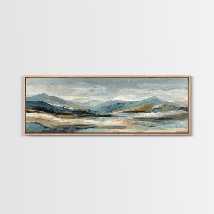 Sunlit Rolling Hills Canvas Print, Above Sofa Art, Living Room Decor, Fine Art, Statement 233, Set of Prints, Above Bed Decor, ASA-3x1-33