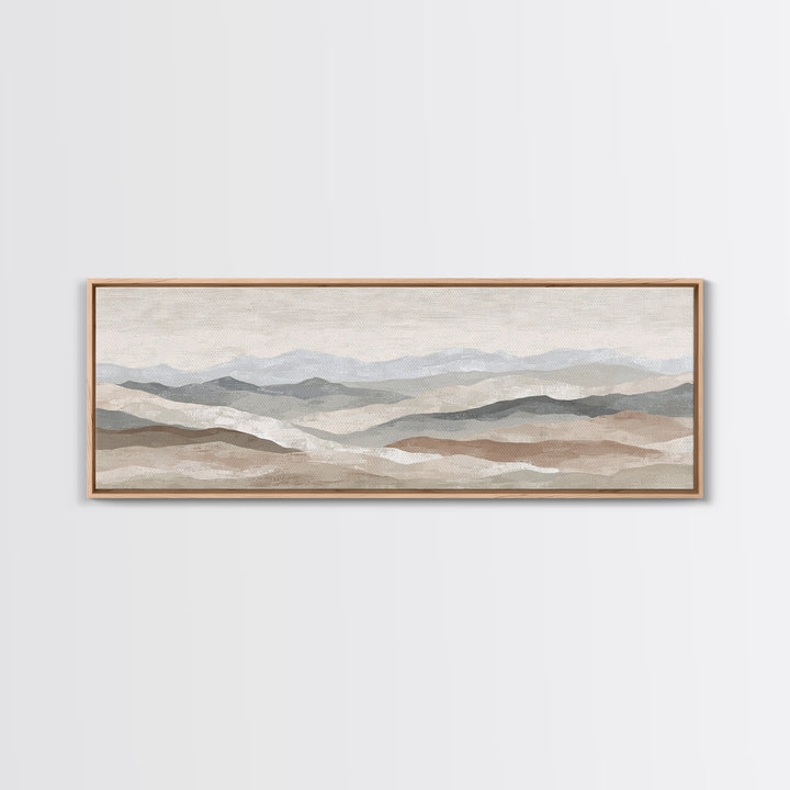 Sunlit Rolling Hills Framed Canvas Print, Above Sofa Art, Wall Art Print, Living Room Decor, Fine Art, Statement, Modern Art, ASA-3x1-81