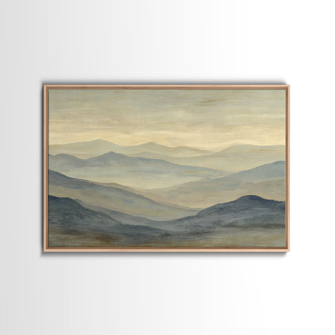 Sunlit Rolling Hills Canvas Print, Above Sofa Art, Abstract Wall Art, Living Room Decor, Fine Art, Statement, Above Bed Decor, ASA-3x2-21