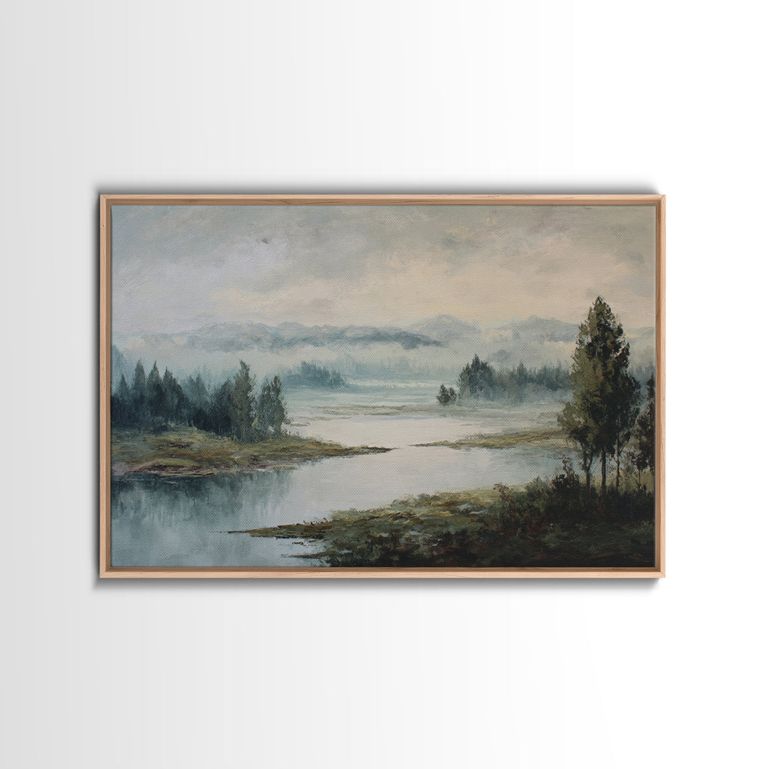 Gallery Style Landscape with Expansive Negative Space Canvas Print, Above Sofa Art, Home Decor, Living Room Decor, Statement, ASA-3x2-28